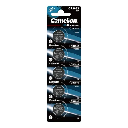 Pilas Tipo Boton De Litio Cr2032 5un Camelion