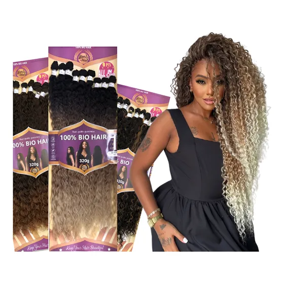 Cabelo Orgânico Cacheado Anjo Plus - 320 Gr - 80 Cm + Brinde