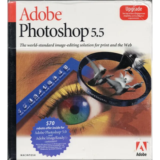 Adobe Photoshop 5.5 Nuevo Sellado. Colección. Powerpc G3-g4.