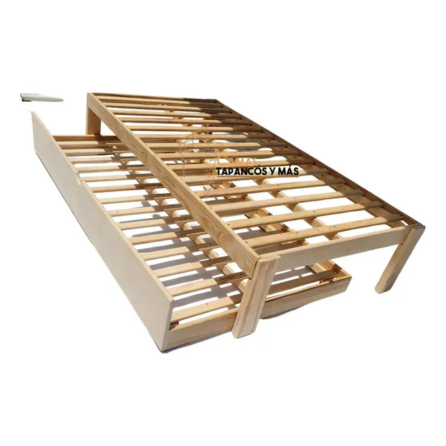 Cama Base Canguro Tipo Nido Matrimonial / Individual Natural