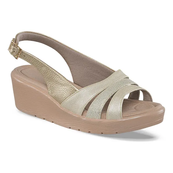 Sandalias Tacón Calista Oro Para Mujer Croydon