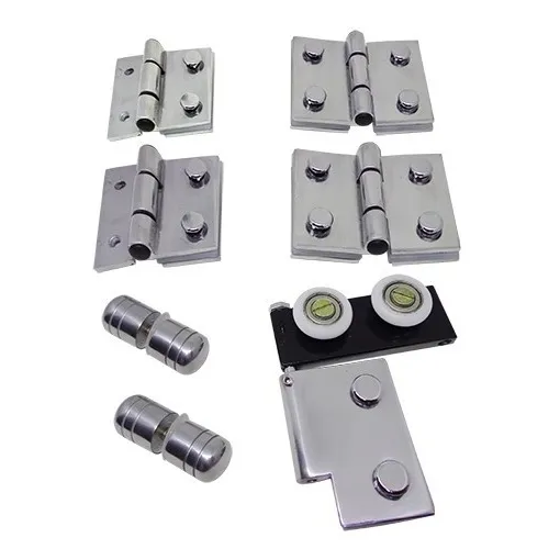 Ferragens Para Box Articulado Flex Camarão Brilhante