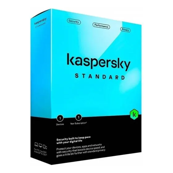 Kaspersky Standard Antivirus 1 dispositivo 1 ano