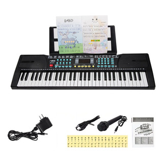 Teclado De Piano Musical Digital De 61 Teclas Con Micrófono Teclado De Piano Musical Digital De 61 Teclas Con Micrófono