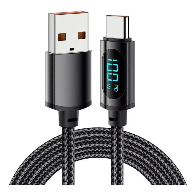 Cable Tipo C / Usb Carga Ultra Rápida Display 1 Año Garantía