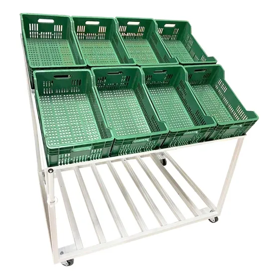 Expositor Frutas 4 Rodas Base P/ Carvão 8 Caixas Hortifruti