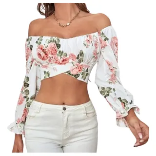 Blusas floreadas manga larga hotsell