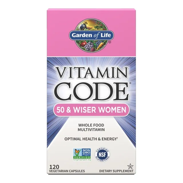 Garden Of Life Vitamin Code 50 & Wiser Women 120caps Sabor Neutro