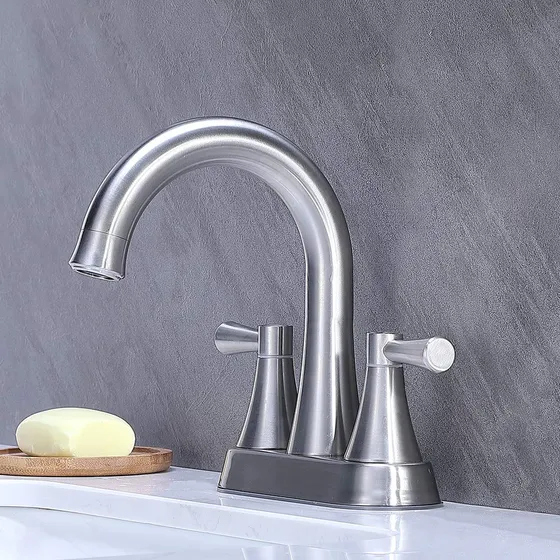 Vccucine Moderno 4  2 Asa Centro Acero Inoxidable Cepillado