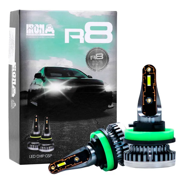 Kit Focos Led R8 Iron Csp H4 H7 Hb3 Hb4 880 881 Auto Moto