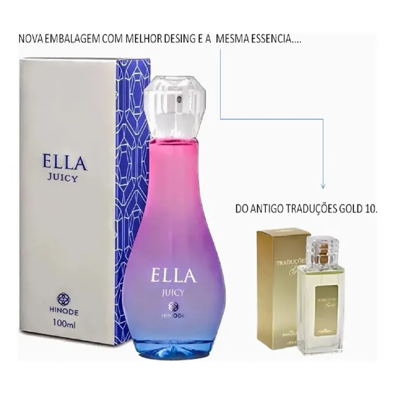 Ella Juicy Hinode 100ml Original & Autentico Antido Traduçoes Gold 10 Angel