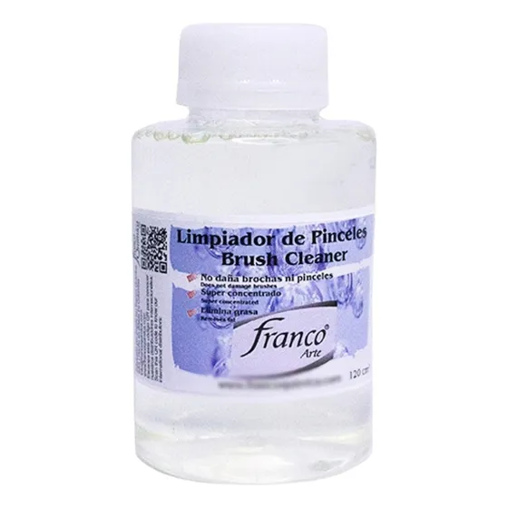 Limpiador De Pinceles 120 Ml Franco Arte Cerdas Sin Color