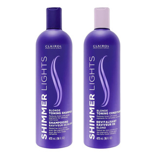 Kit Shampoo Y Acondicionador Matizador Rubios Shimmer Lights 946 G Kit Shampoo Y Acondicionador Matizador Rubios Shimmer Lights 946 G