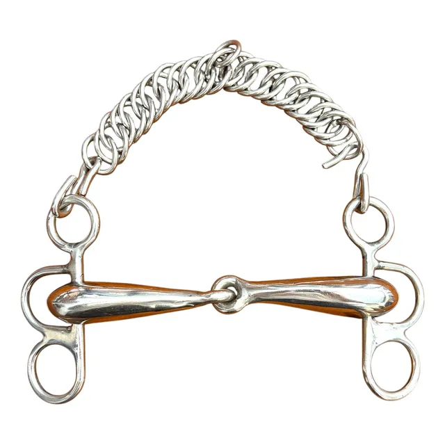 Freno 8 Ocho Bridon Quebrado Macizo Caballo Acero Inoxidable