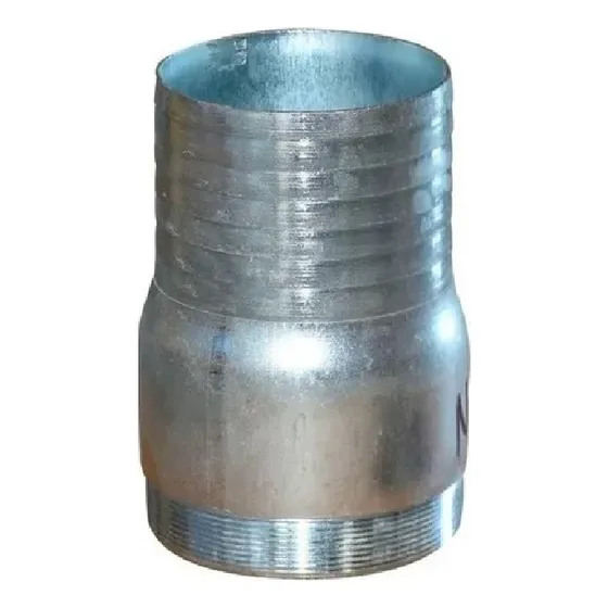 Niple Galvanizado Botella De 4 Solver Color Plateado