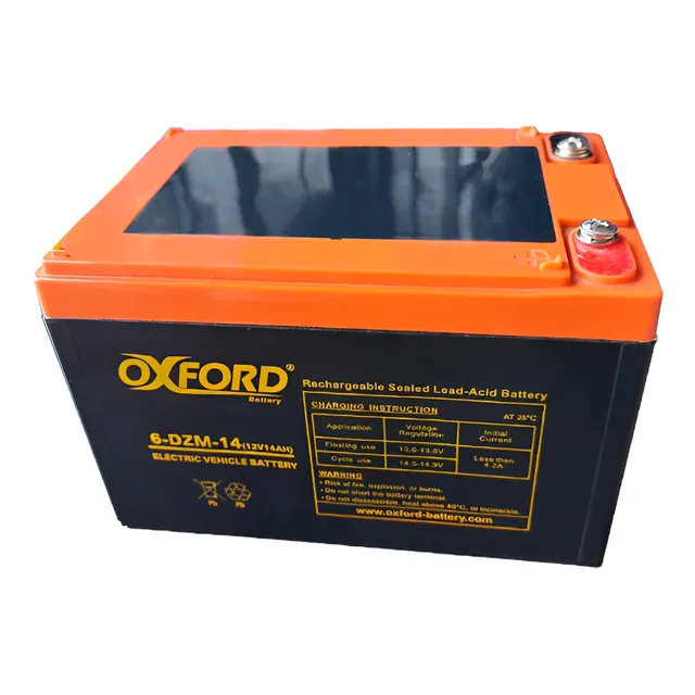Bateria Bicimoto Electrica 12v 14ah 6-dzm-14 Igual 12v 12ah