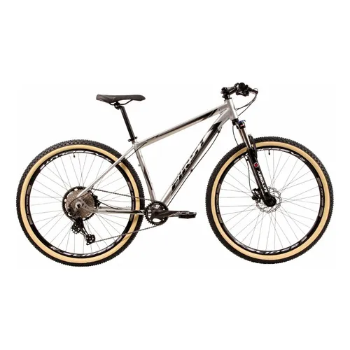Bike Mtb 29 First 12v Shimano Deore Freio Hidraul Susp Trava Cor Prata/preto - Smitt Upy Tamanho Do Quadro 15,5