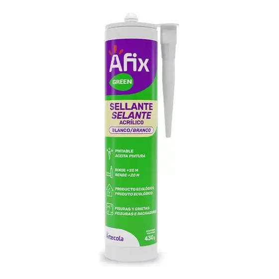 Sellante Acrílico Multiusos Afix 300 Gr