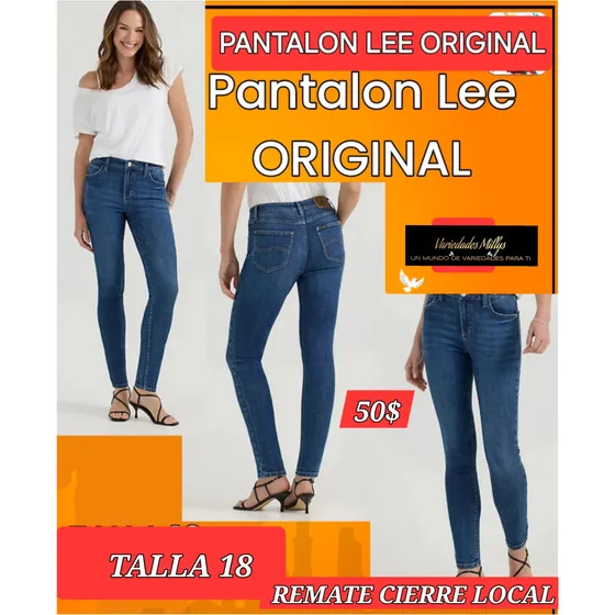 Pantalon Lee 100% Original Skinny Stretch Talla 18-36 Nuevo