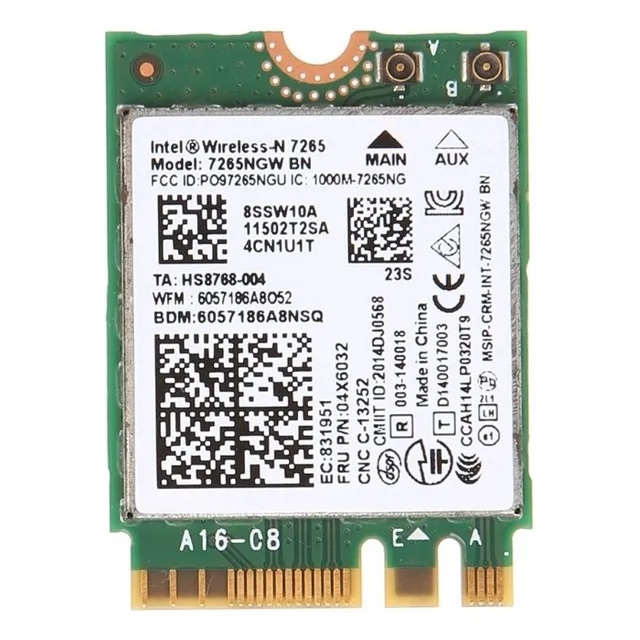 Para Wi-fi 2x2 De Banda Dual Intel Wireless-n 7265 7265ngw