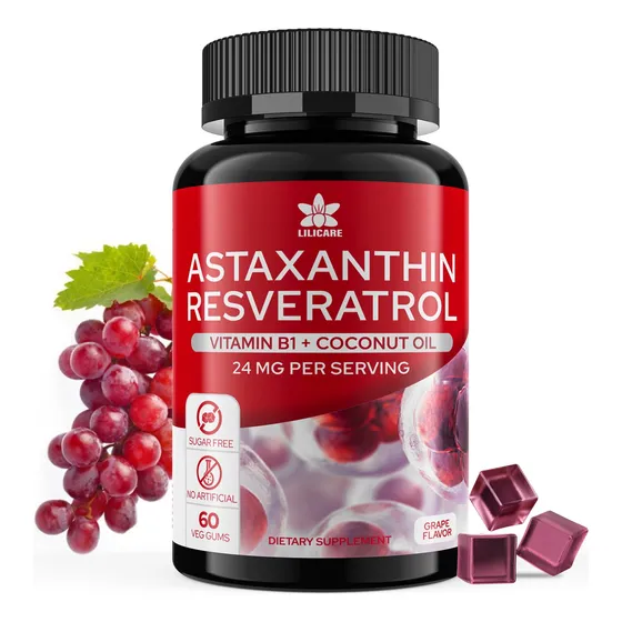 Suplemento Envydeal, Gomitas De Astaxantina Sin Azúcar, 24 M