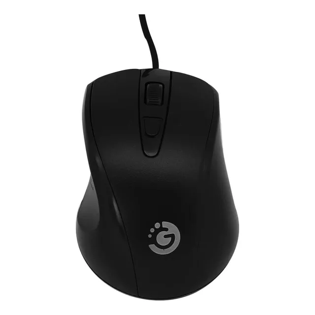 Mouse Goldtech M32 Ergonomico Cableado 1600 Dpi Oficina Negro