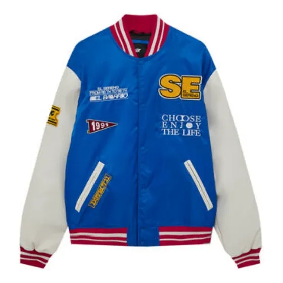 Chaqueta Bomber Importada Varsity Hype Pull&bear Parches