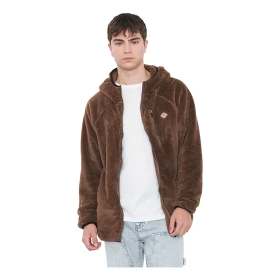 Peludo Hombre Liso Café Corona