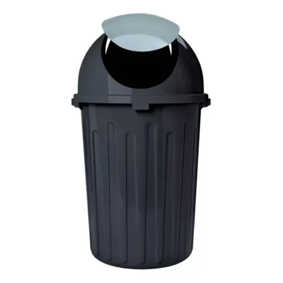 Papelera Basurero Cesto De Basura Tapa Vaiven 80lts Plastico