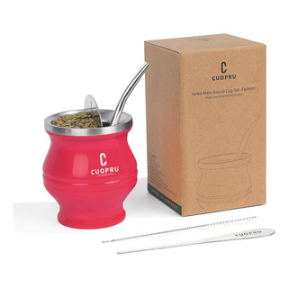 Taza De Yerba Mate Con Tabique Aislamiento De Doble Capa Taza De Yerba Mate Con Tabique Aislamiento De Doble Capa