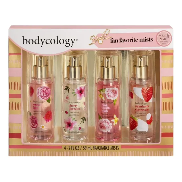 Bodycology Mini Set De Regalo 4 Fragancias Fan Favorites