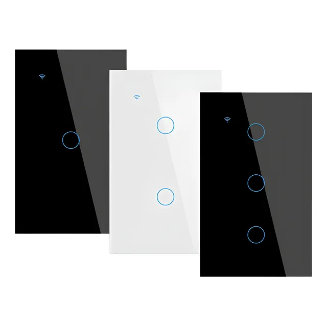 Interruptor Inteligente Con Wifi 1,2,3 Canales Con Neutro