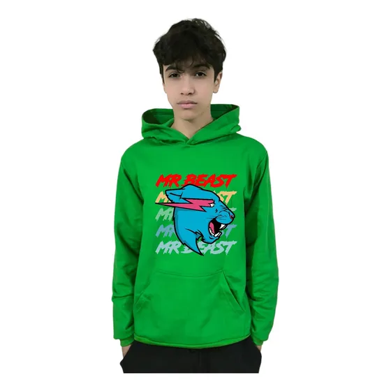 Polerón Canguro Capucha Diseño Mrs Beast Cod 002 - Senshi