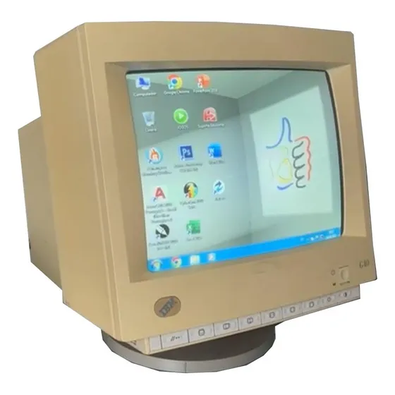 Monitor Ibm G40 Crt Tubo Computador Antigo 286 386 486