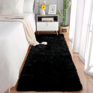 Tapete Passadeira 2,00x0,50 Peludo Felpudo Macio Corredor Quarto Beira De Cama Preto Casa Laura Enxovais Tapete Passadeira 2,00x0,50 Peludo Felpudo Macio Corredor Quarto Beira De Cama Preto Casa Laura Enxovais