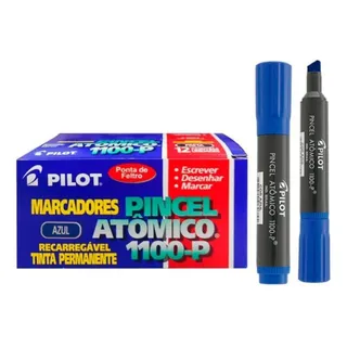 Pincel Atomico Marcador Permanente 1100p Azul Cx 12 Un Pilot Pincel Atomico Marcador Permanente 1100p Azul Cx 12 Un Pilot