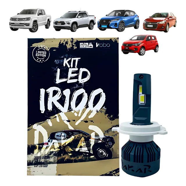Kit Lámparas Cree Led Auto Ir100 Dakar Luces Led H1 H3 H4 H7