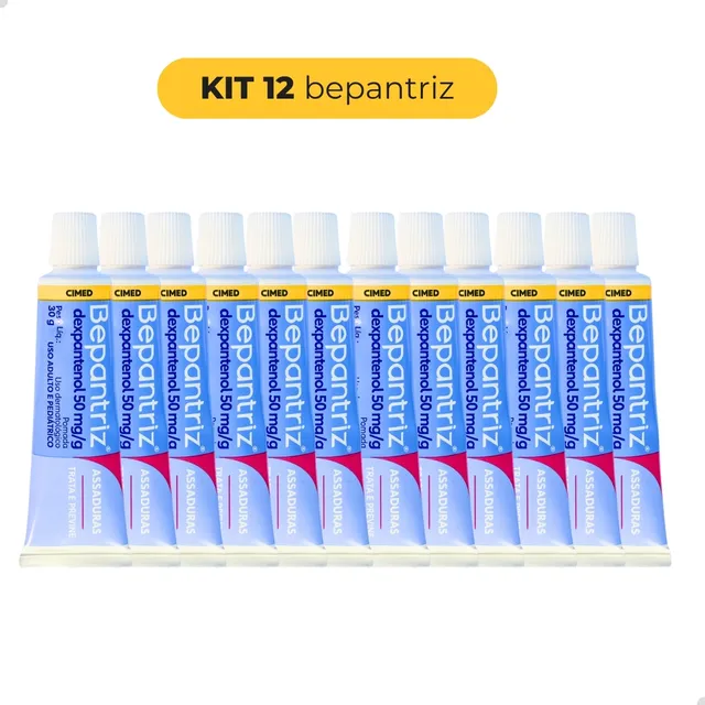 Pomada Bepantriz Kit 12 Assadura Similar Hipoglos Amendoas