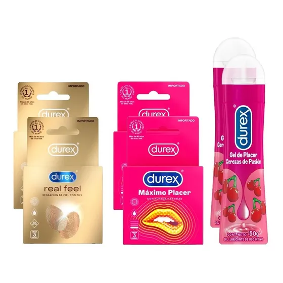 2 Lubricantes + 4 Cajas De Durex
