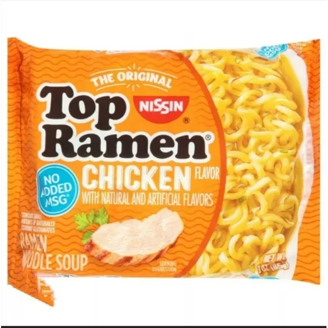Fideos Nissin Top Ramen Sabor Pollo 6x85g