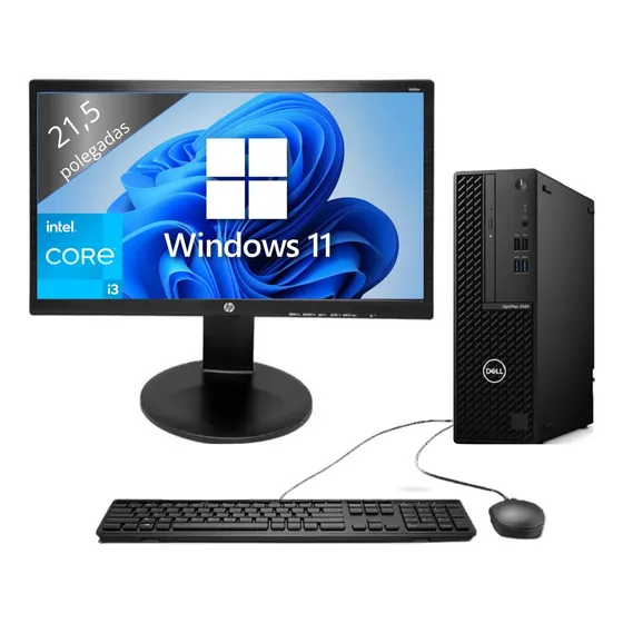 Desktop Cpu Dell Optiplex I3 + Monitor 21 16gb Ram 240gb Ssd