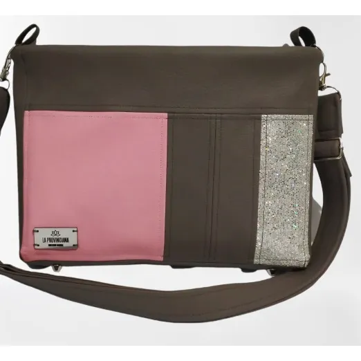 Bandolera Gris Rosa
