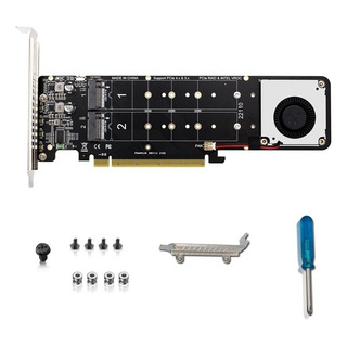 Adaptador Nvme Pcie Pci-e X16 Para Ssds Nvme M.2 Mi Key 4 Adaptador Nvme Pcie Pci-e X16 Para Ssds Nvme M.2 Mi Key 4