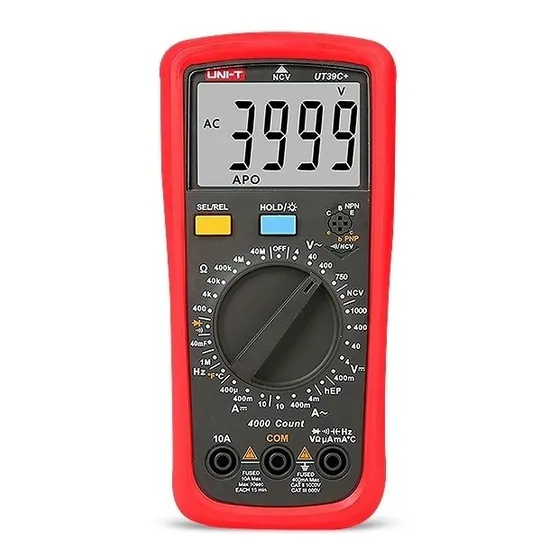 Uni-t Tester Multímetro Digital Ut39c+ Plus Ncv Cap Temper