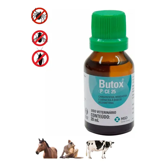 Butox 20ml Anti Pulgas Carrapatos Mosquitos Baratas Cachorro