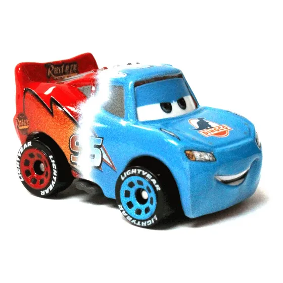 Cars Mini Racers Rayo Mcqueen Transformacion Color Rojo