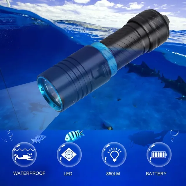 Linterna Buceo Subacuatica Led Profesional Impermeable