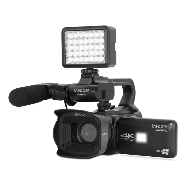 Minolta Mn4kpro 4k60fps Ultra Hd / 64 Mp Autofocus Pro Kit D