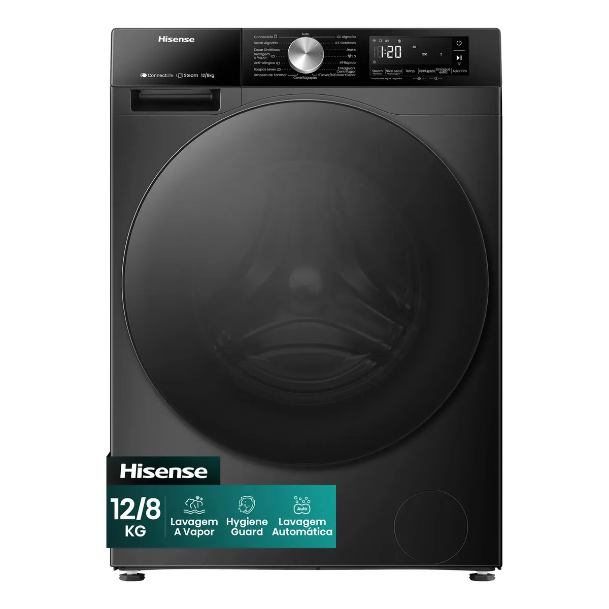 Lava e seca Hisense 12kg com Inverter