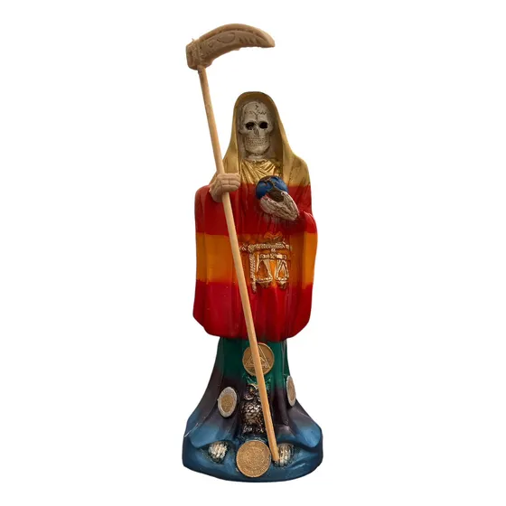 Santa Muerte De Las 7 Potencias 30cm Preparada Color 7 Colores